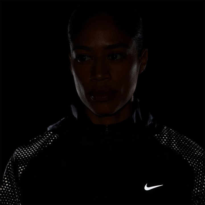 Nike Tempo Flash Giacca Running Rpl Nero Reflective Argento Donna