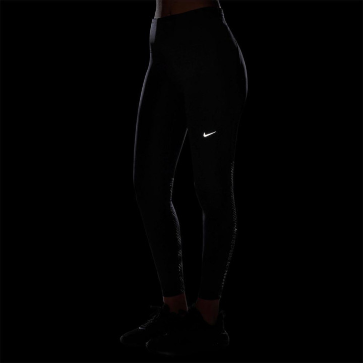 Nike Tempo Flash Tight 7 8 Nero Reflective Argento Donna