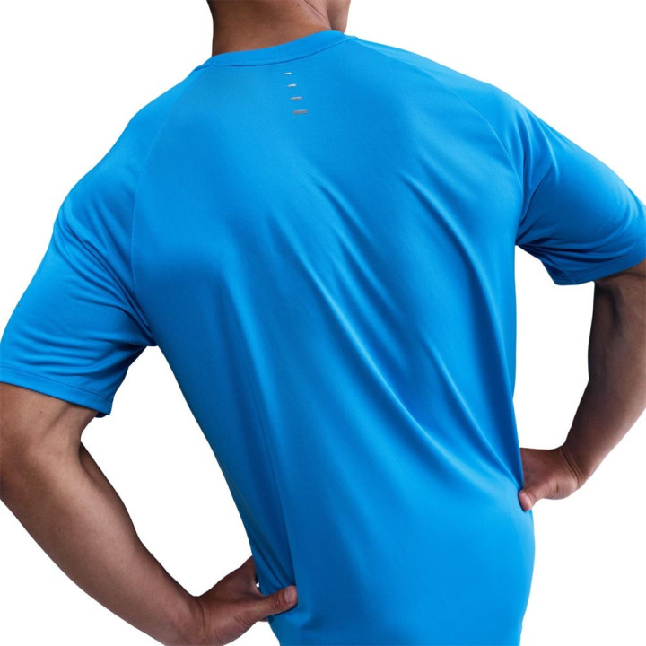 Nike Stride Maglia Running  Dri-Fit Blue Hero Reflective Argento Uomo