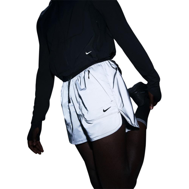 Nike Nike Pantaloncini Running 4" 2In1 Reflect Nero Reflect Argento Uomo
