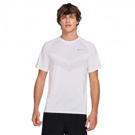 Stride T-Shirt Running bianco Reflective argento