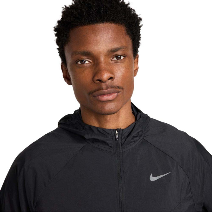 Nike Stride Giacca Running Capp Uv Rpl Nero Reflective Argento Uomo
