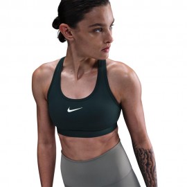 Swoosh A Sostegno Medio Reggiseno Sportivo verde