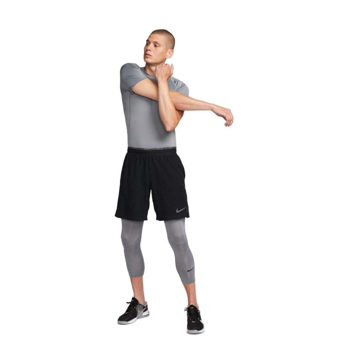 Nike Pro Maglietta Palestra Grigio Uomo