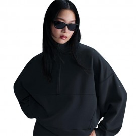 24.7 Impossiblysoft Felpa Palestra Mezza Zip nero