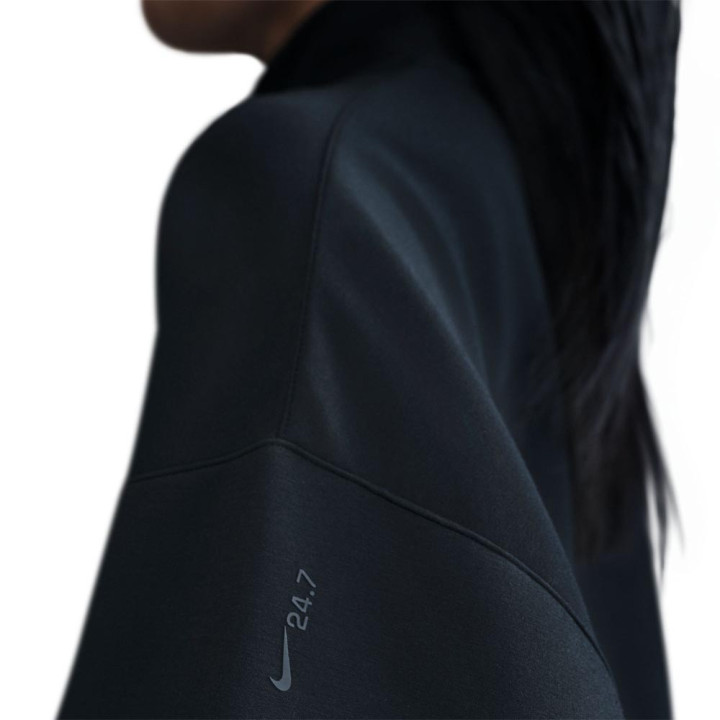 Nike 24.7 Impossiblysoft Felpa Palestra Mezza Zip Nero Donna
