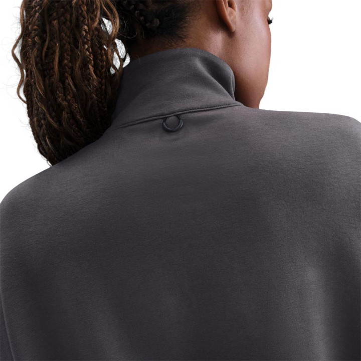 Nike 24.7 Impossiblysoft Felpa Palestra Mezza Zip Moro Donna