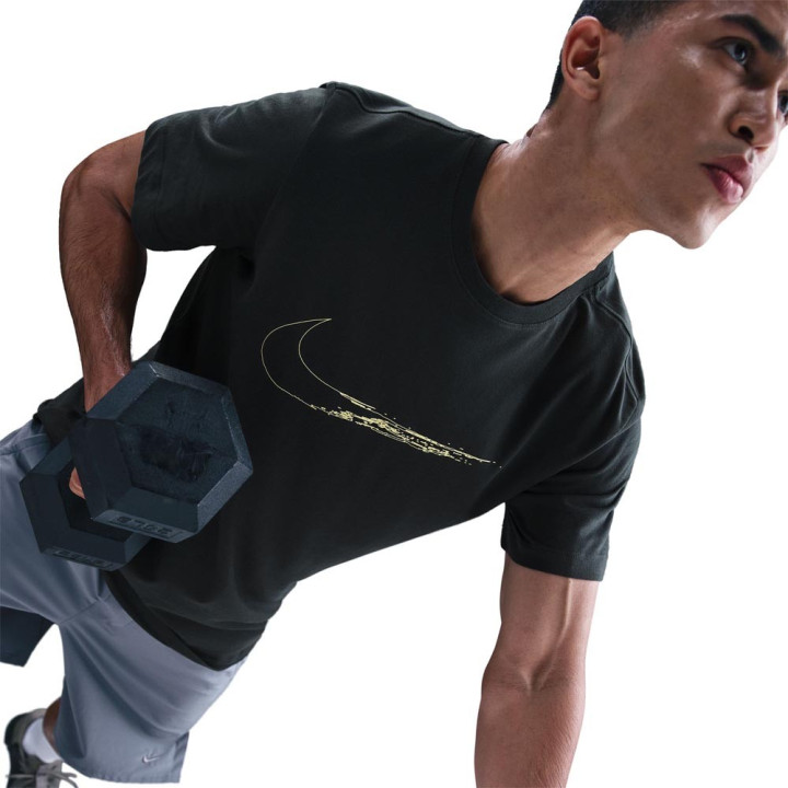 Nike Maglietta Palestra Logo Verde Uomo