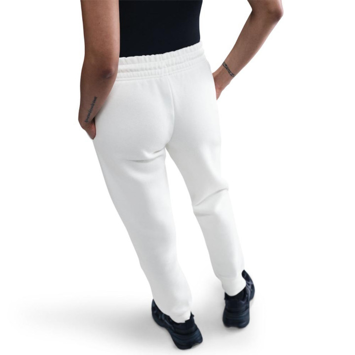Nike Sportswear Phoenix Pantaloni Con Polsino Logo Piccolo Bianco Donna