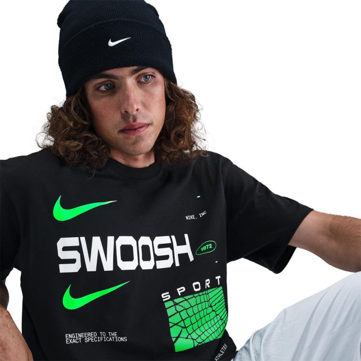 Nike Sportswear T-Shirt Nero Verde Uomo
