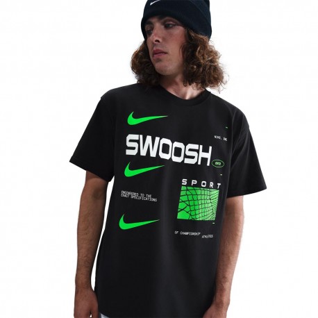 Nike Sportswear T-Shirt Nero Verde Uomo