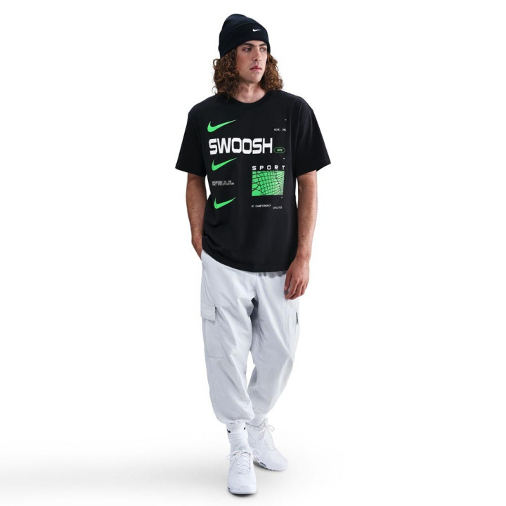 Nike Sportswear T-Shirt Nero Verde Uomo