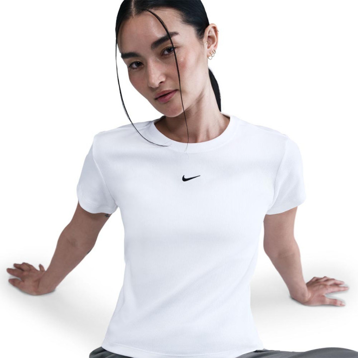 Nike Sportswear T-Shirt Costine Bianco Donna