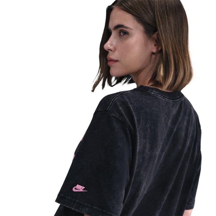 Nike Sportswear Classics T-Shirt Big Logo Grigio Donna