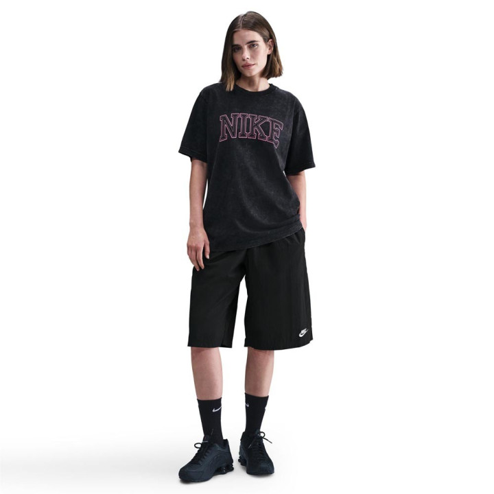 Nike Sportswear Classics T-Shirt Big Logo Grigio Donna