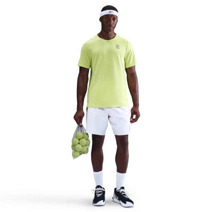 Nike Court Advantage T-Shirt Tennis Lemon Twist Uomo