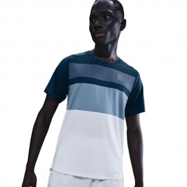 Court Advantage T-Shirt Tennis Armory navy bianco