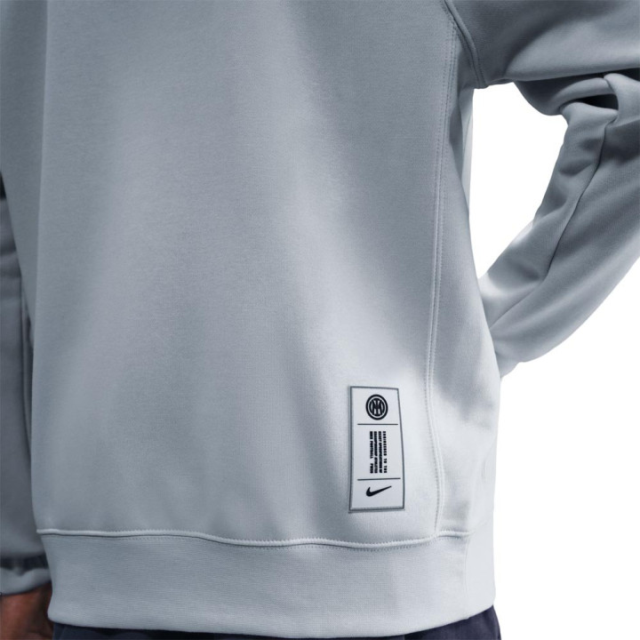 Nike Felpa Calcio Inter Club Grigio Blue Uomo