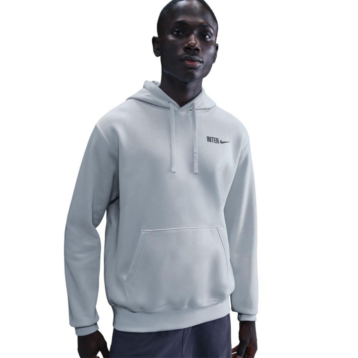 Nike Felpa Calcio Inter Club Grigio Blue Uomo