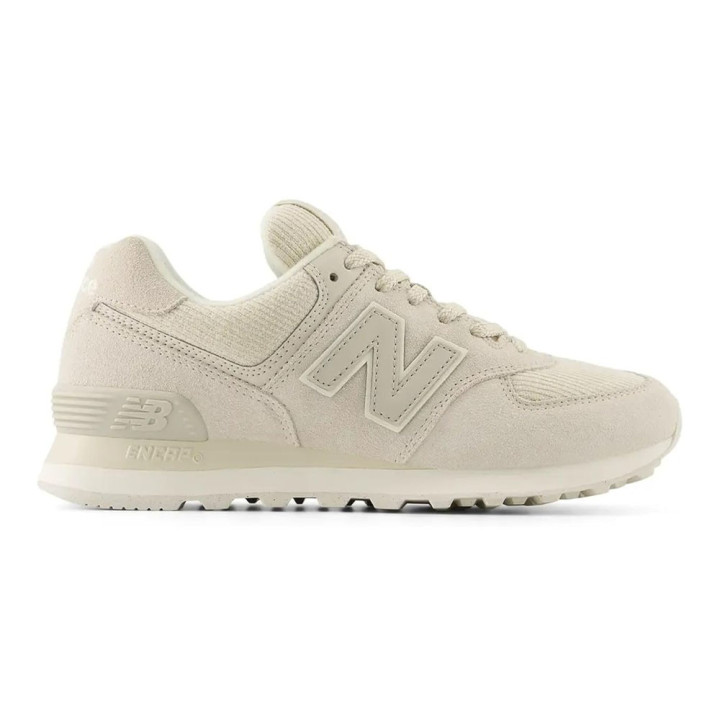 New Balance 574 Lea Bianco Grigio - Sneakers Donna