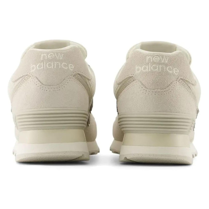 New Balance 574 Lea Bianco Grigio - Sneakers Donna