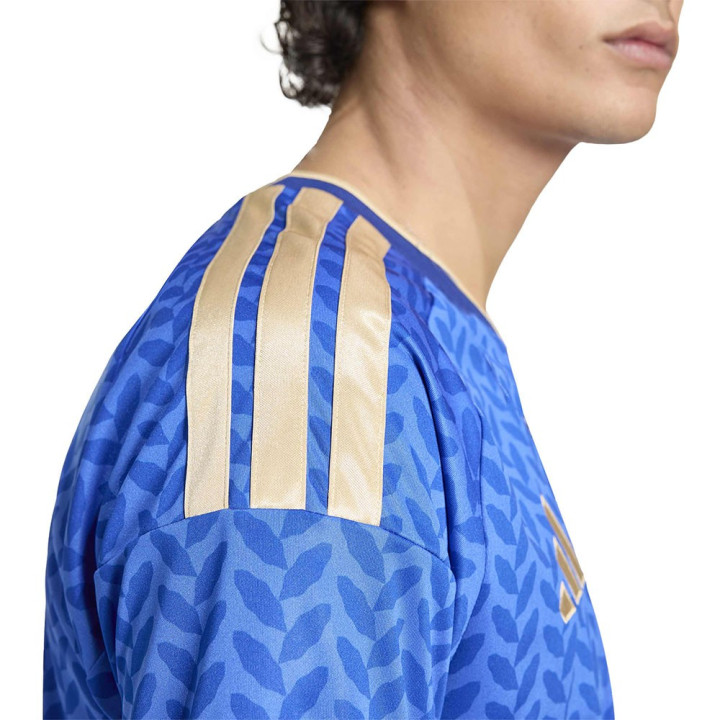 Adidas Maglia Maniche Corte Home Italia Blu Uomo