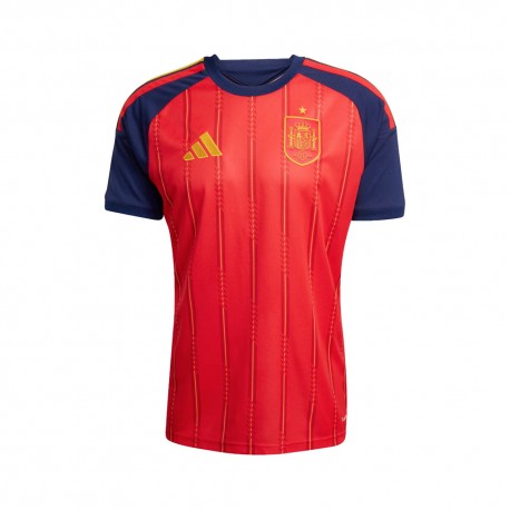 Adidas Maglia Maniche Corte Home Spagna Rosso Giallo Uomo