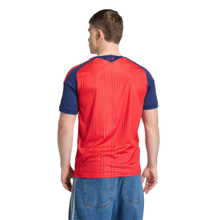 Adidas Maglia Maniche Corte Home Spagna Rosso Giallo Uomo