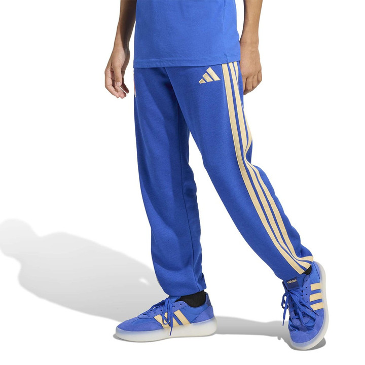 Adidas Pantaloni Allenamento Calcio Italia Culture Dna Blu Bambino