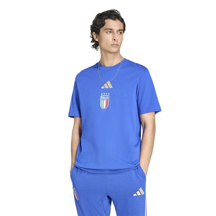 Adidas T-Shirt Italia Culture Dna Blu Uomo