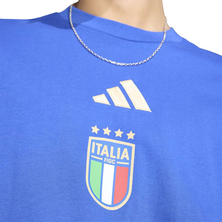 Adidas T-Shirt Italia Culture Dna Blu Uomo