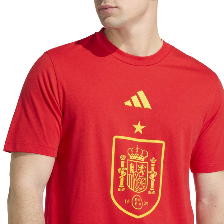 Adidas T-Shirt Cotton Tee Dna Spagna Rosso Uomo