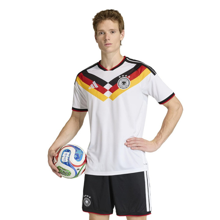 Adidas Maglia Maniche Corte Home Germania Bianco Uomo