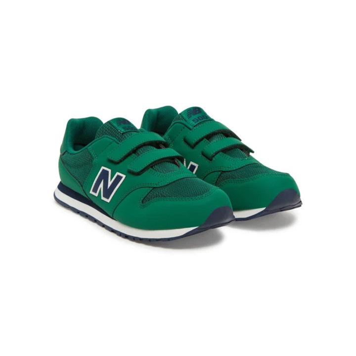 New Balance 500 Gs Verde Blu - Sneakers Bambino