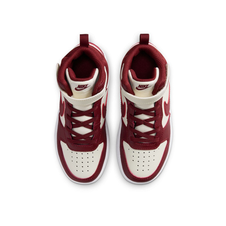 Nike Court Borough Mid 2 Ps Perla Rosso - Sneakers Bambino