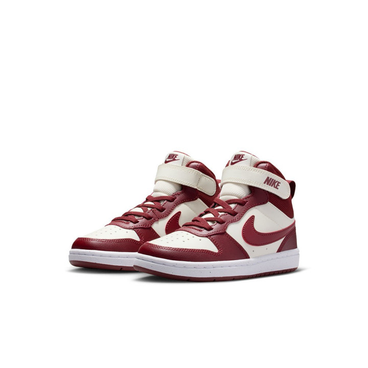 Nike Court Borough Mid 2 Ps Perla Rosso - Sneakers Bambino