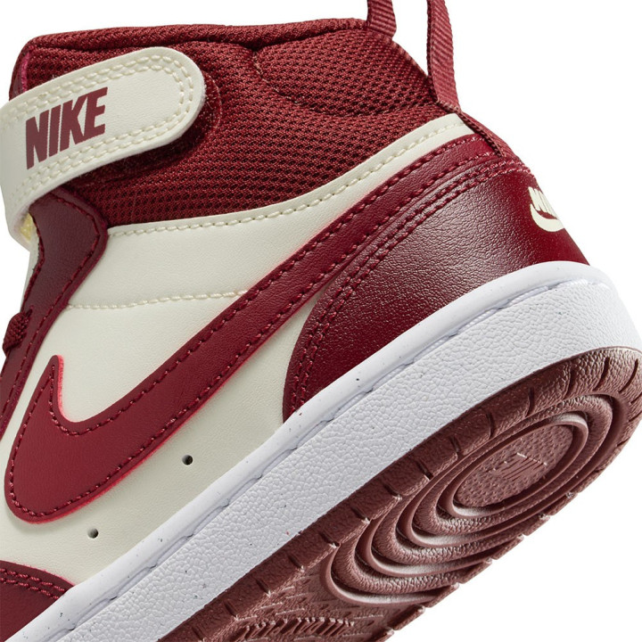 Nike Court Borough Mid 2 Ps Perla Rosso - Sneakers Bambino