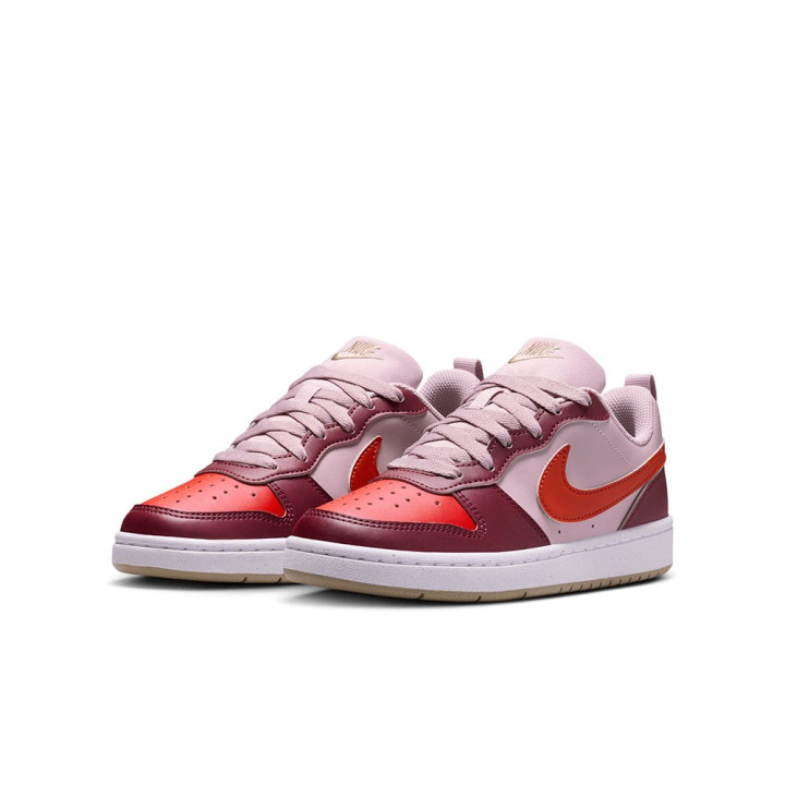 Nike Court Borough Low Recraft Gs Rosa Rosso - Sneakers Bambino