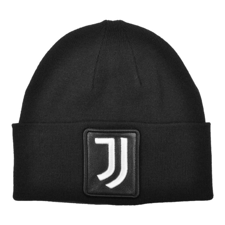 Imma Cuffia Juve Liscia Patch Pelle Nero Bianco Uomo