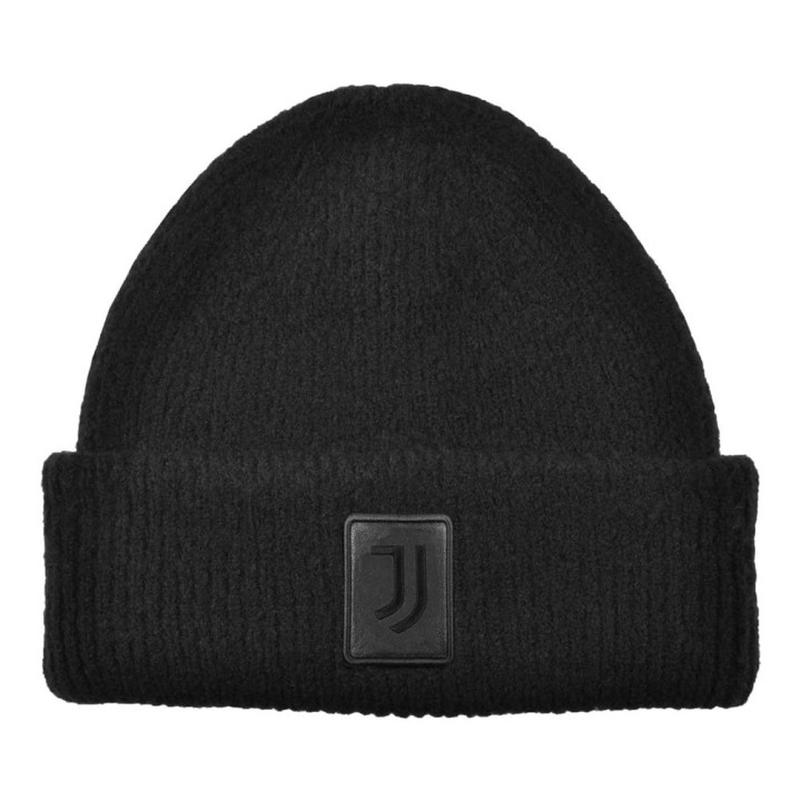 Imma Cuffia Juve Patch Pelle Ricamo Nero Bianco Uomo