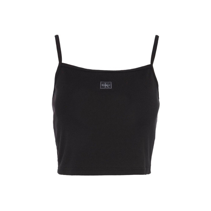 Calvin Klein Top Logo Nero Donna