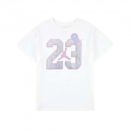 Nike Jordan T-Shirt Bianco Bambina