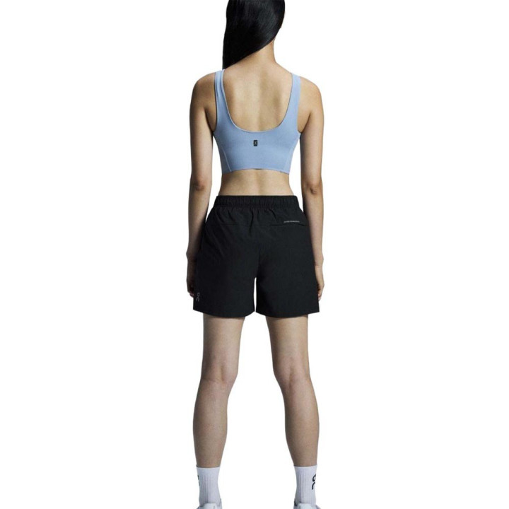 On Pantaloncini Running 5" Core Nero Donna