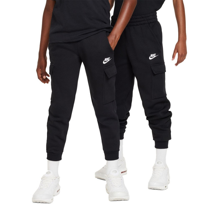 Nike Sportswear Club Pantacargo Logo Piccolo Nero Bambino