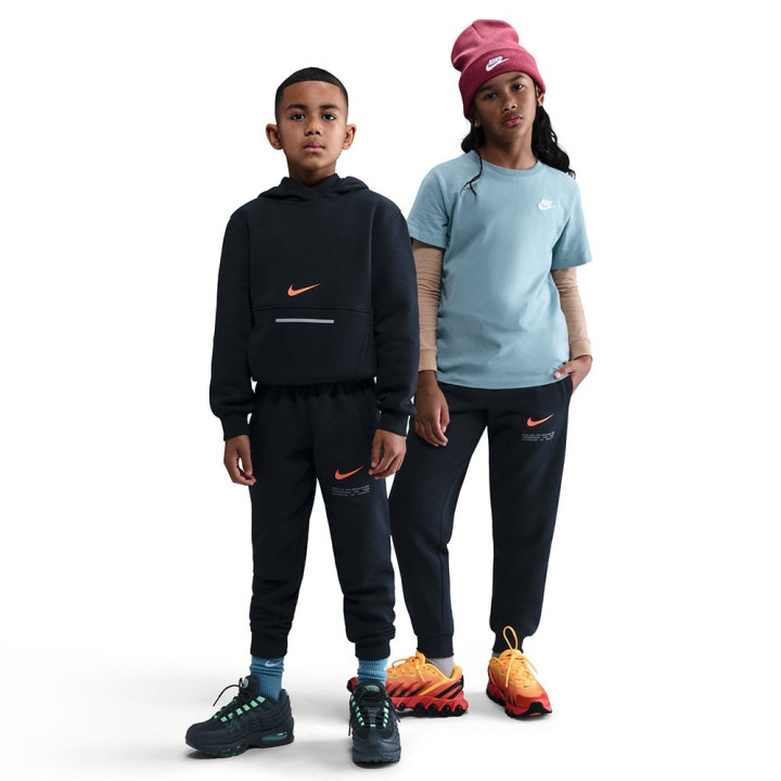Nike Sportswear Club Pantaloni Con Polsino Logo Nero Bambino