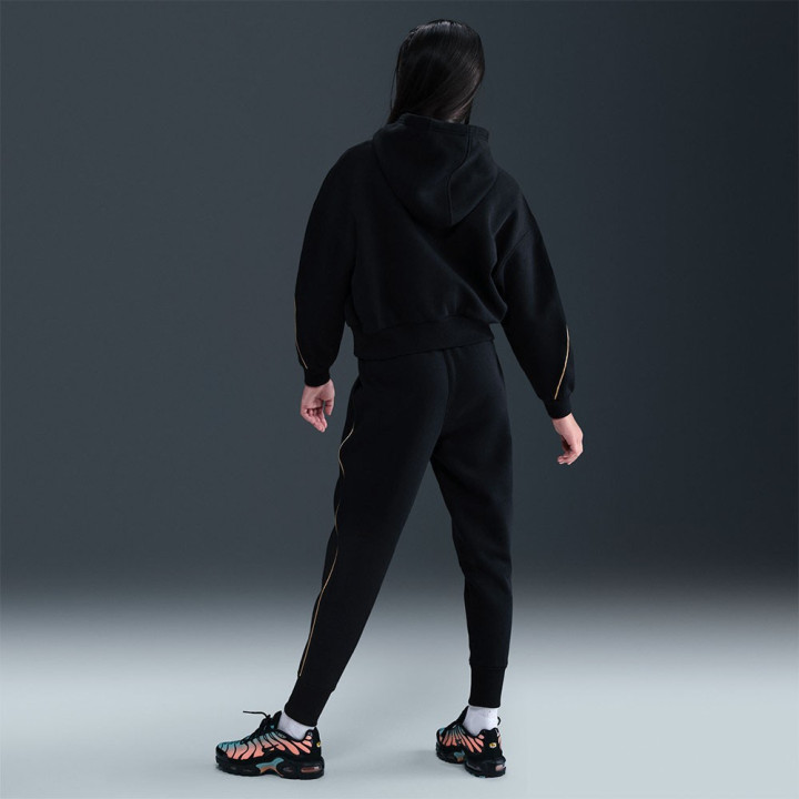 Nike Sportswear Club Felpa Palestra Crop Nero Bambina