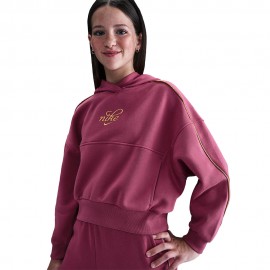 Sportswear Club Felpa Palestra Crop fuxia