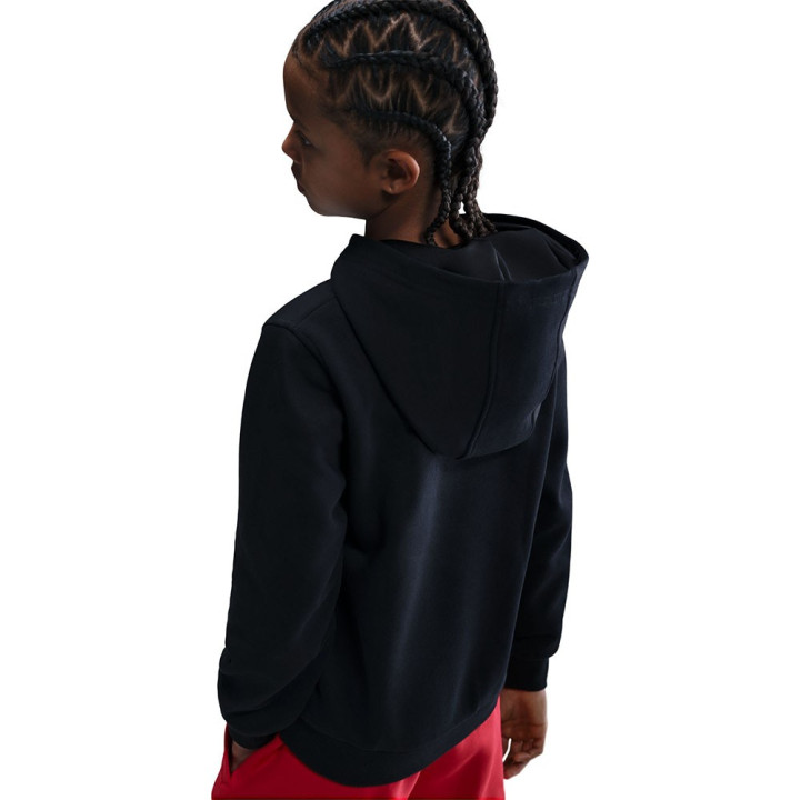 Nike Sportswear Club Felpa Palestra Logo Oro Nero Bambino