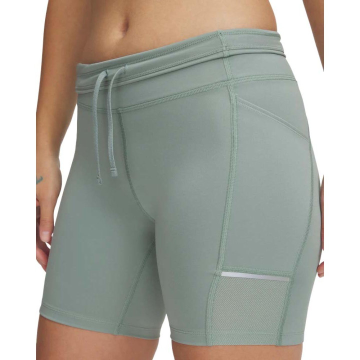 Under Armour Pantaloncini Running Tight Launch 6" Silica Verde Donna