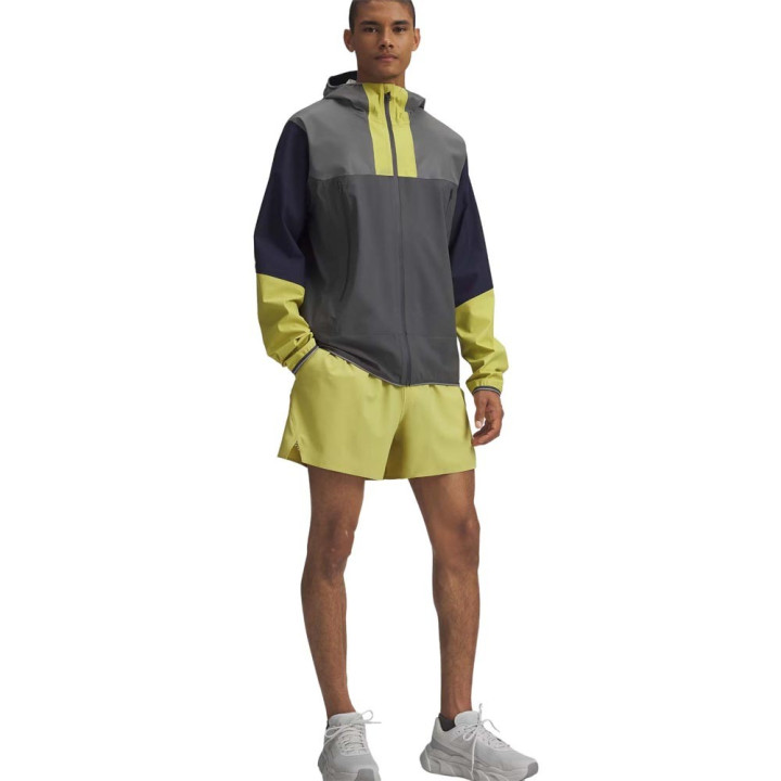 Under Armour Giacca Running Halo Run Giallo Grigio Uomo